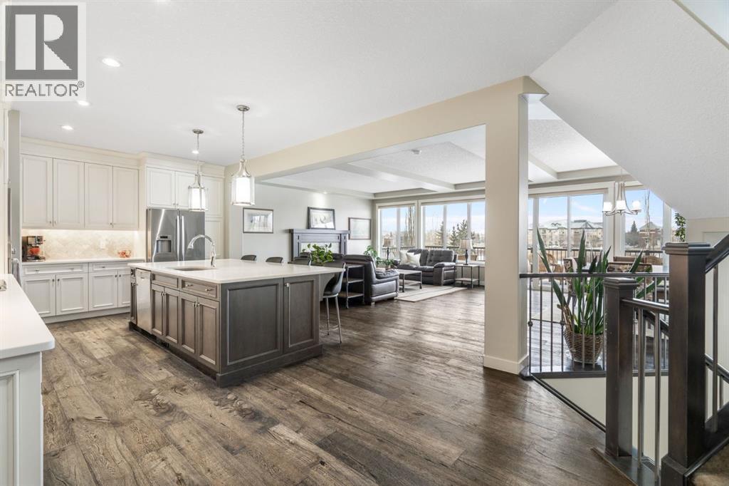 52 Elgin Estates View Se, Calgary, AB - Indoor Photo Showing Kitchen With Stainless Steel Kitchen With Upgraded Kitchen