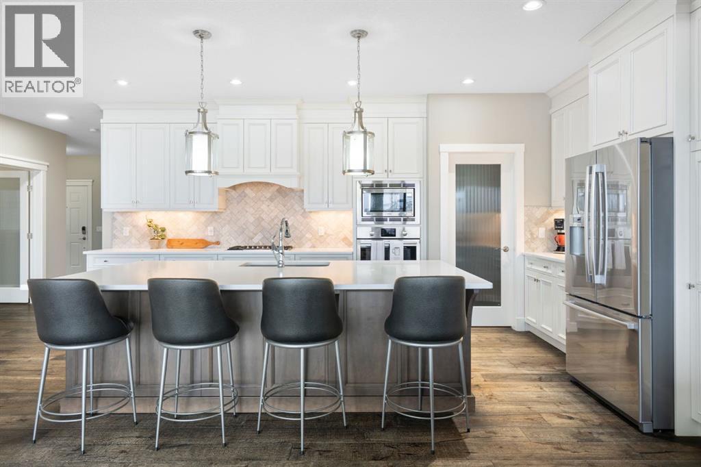 52 Elgin Estates View Se, Calgary, AB - Indoor Photo Showing Kitchen With Stainless Steel Kitchen With Upgraded Kitchen