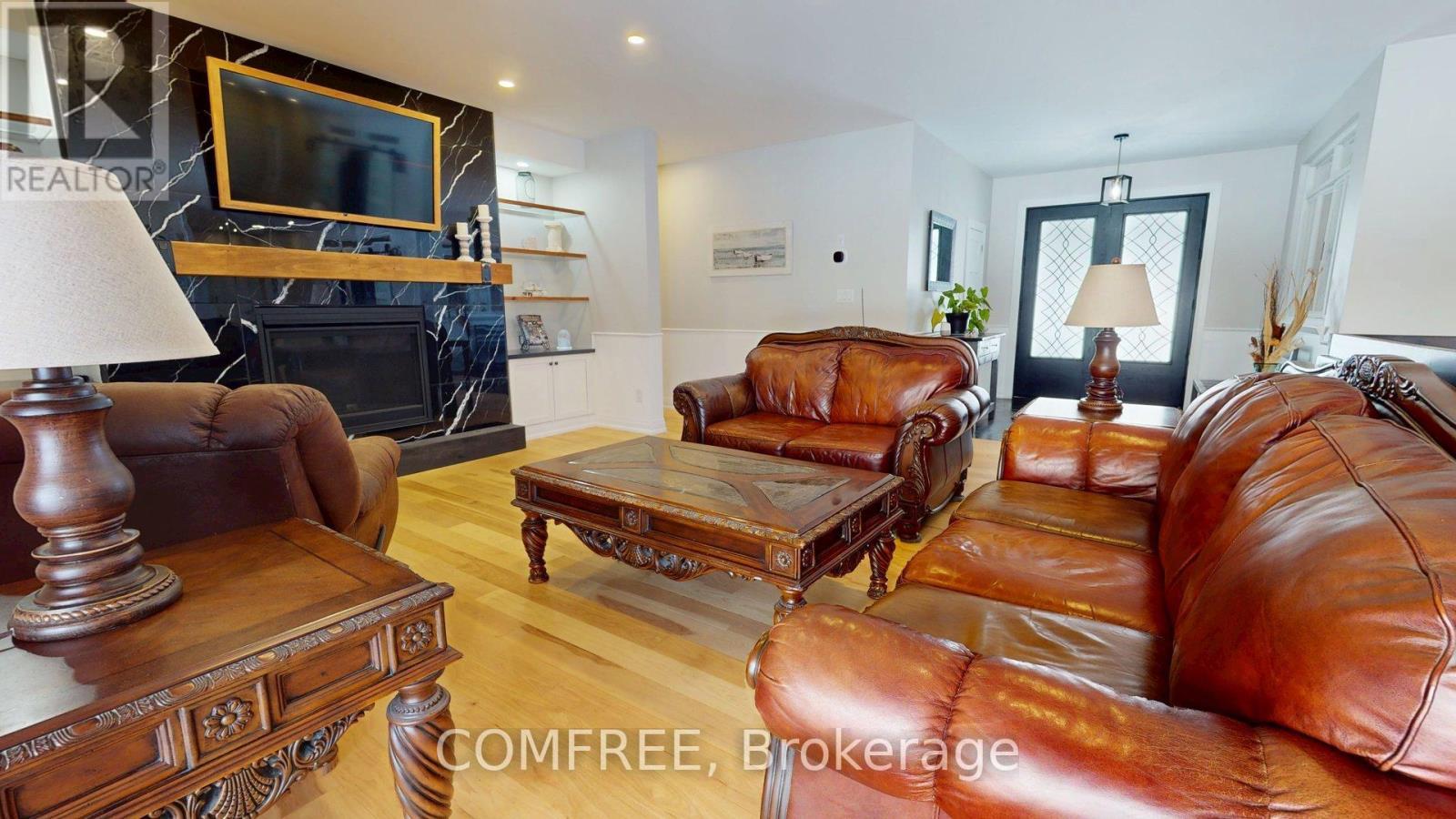 6264 Nick Adams Road, Ottawa, ON - Indoor Photo Showing Living Room With Fireplace