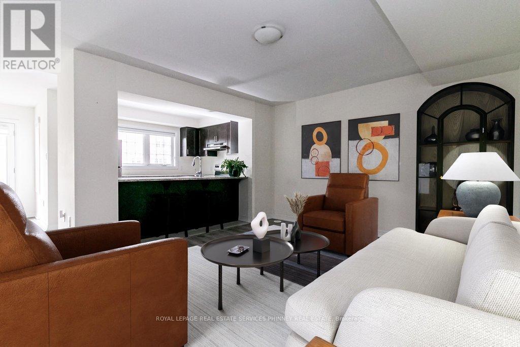 Virtually Staged - 124 Stork Street, Oakville, ON - Indoor Photo Showing Living Room