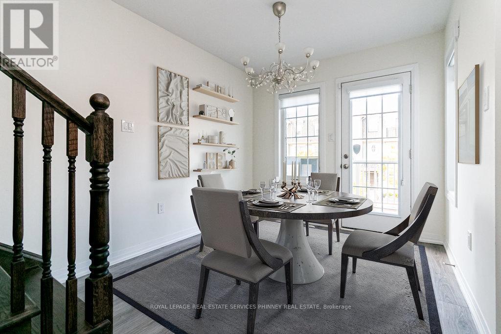 Virtually Staged - 124 Stork Street, Oakville, ON - Indoor Photo Showing Dining Room