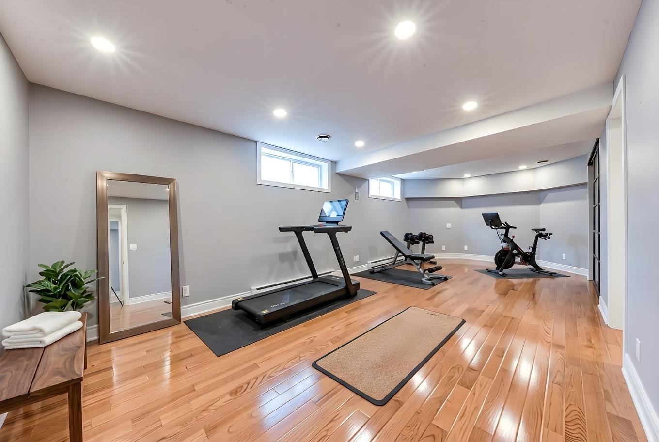 Sous-sol - 8730 Boul. Lasalle, Montréal (Lasalle), QC - Indoor Photo Showing Gym Room