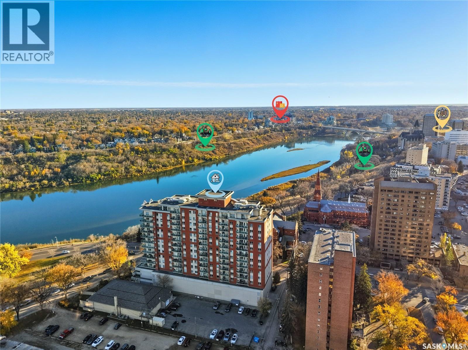 1308 902 Spadina Crescent E, Saskatoon, SK - Outdoor With Body Of Water With View