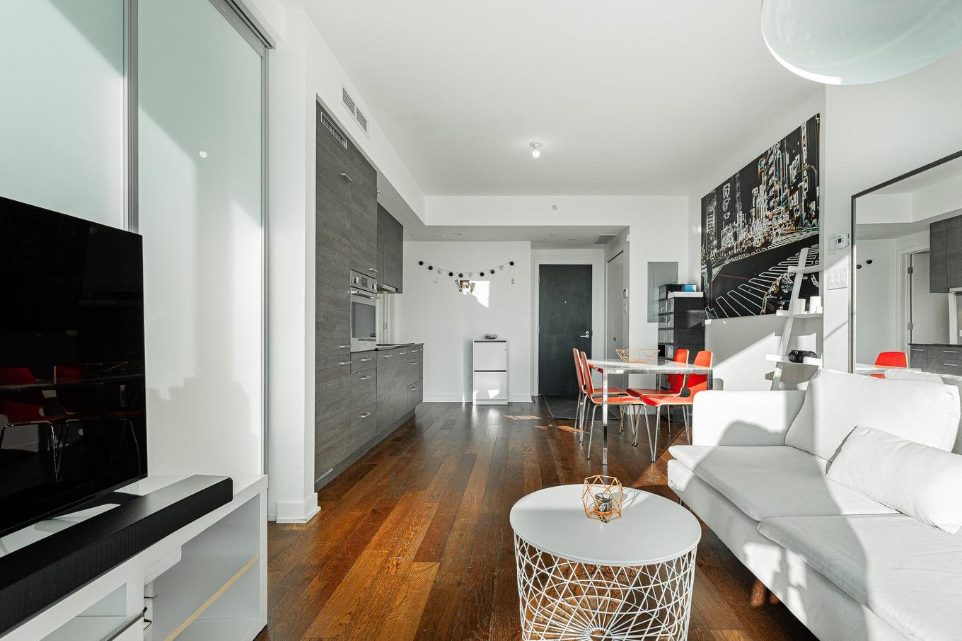 Cuisine - 2808-1155 Rue De La Montagne, Montréal (Ville-Marie), QC - Indoor Photo Showing Living Room