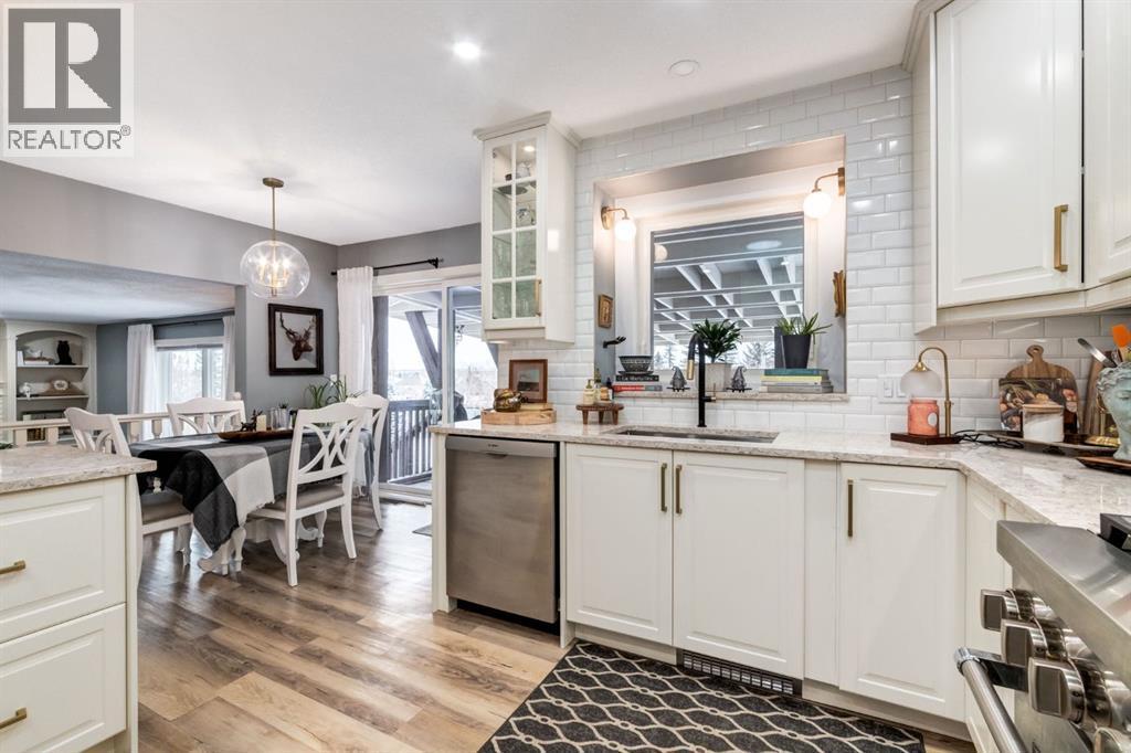 Kitchen & Nook - 327 Millview Place Sw, Calgary, AB - Indoor Photo Showing Kitchen With Upgraded Kitchen