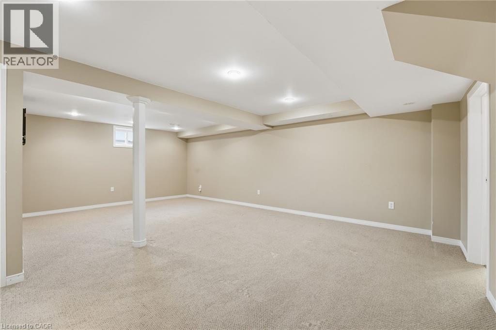 Basement open recreation space - 84 Chatterson Drive, Ancaster, ON - Indoor Photo Showing Basement