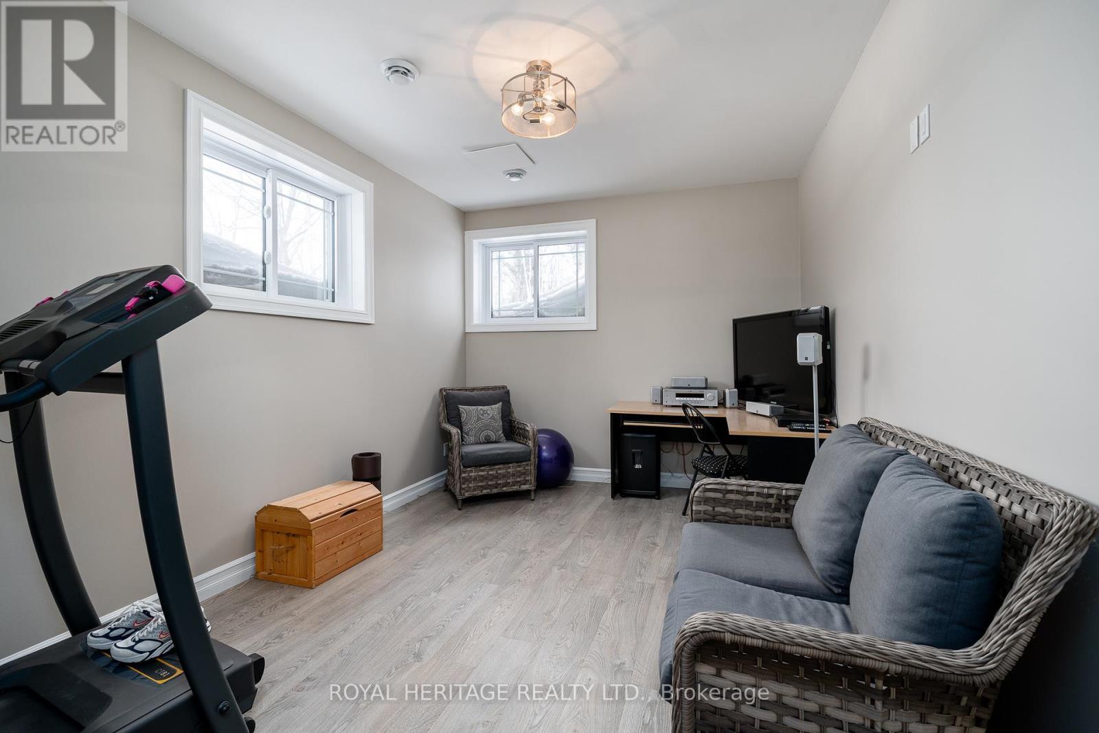 Lower Level Bedroom - 21564 Loyalist Parkway, Prince Edward County (Ameliasburg Ward), ON - Indoor Photo Showing Gym Room