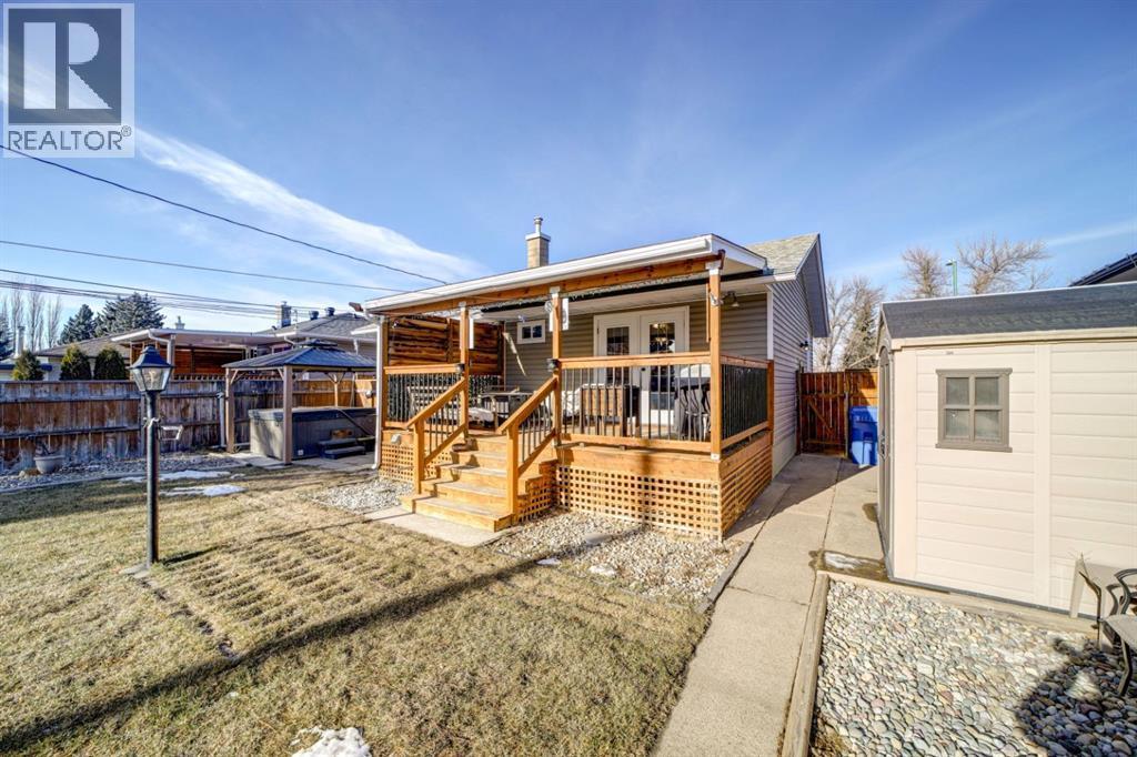 Back Yard with Deck - 1510 12 Avenue N, Lethbridge, AB - Outdoor With Deck Patio Veranda With Exterior