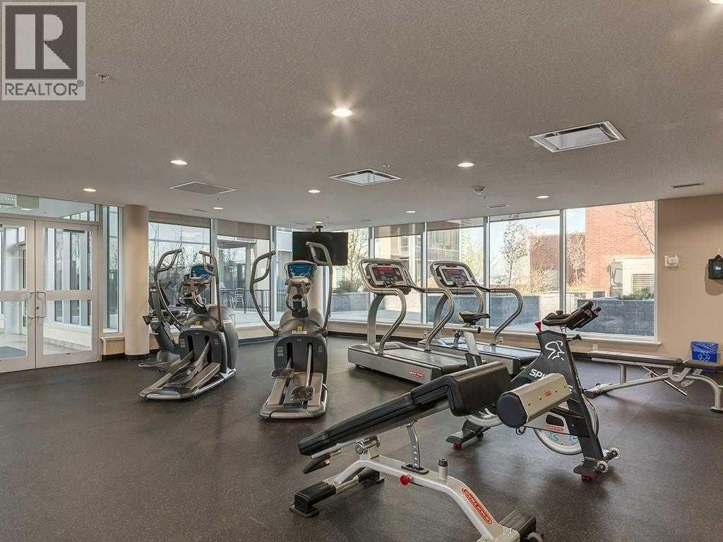 2804, 1320 1 Street Se, Calgary, AB - Indoor Photo Showing Gym Room