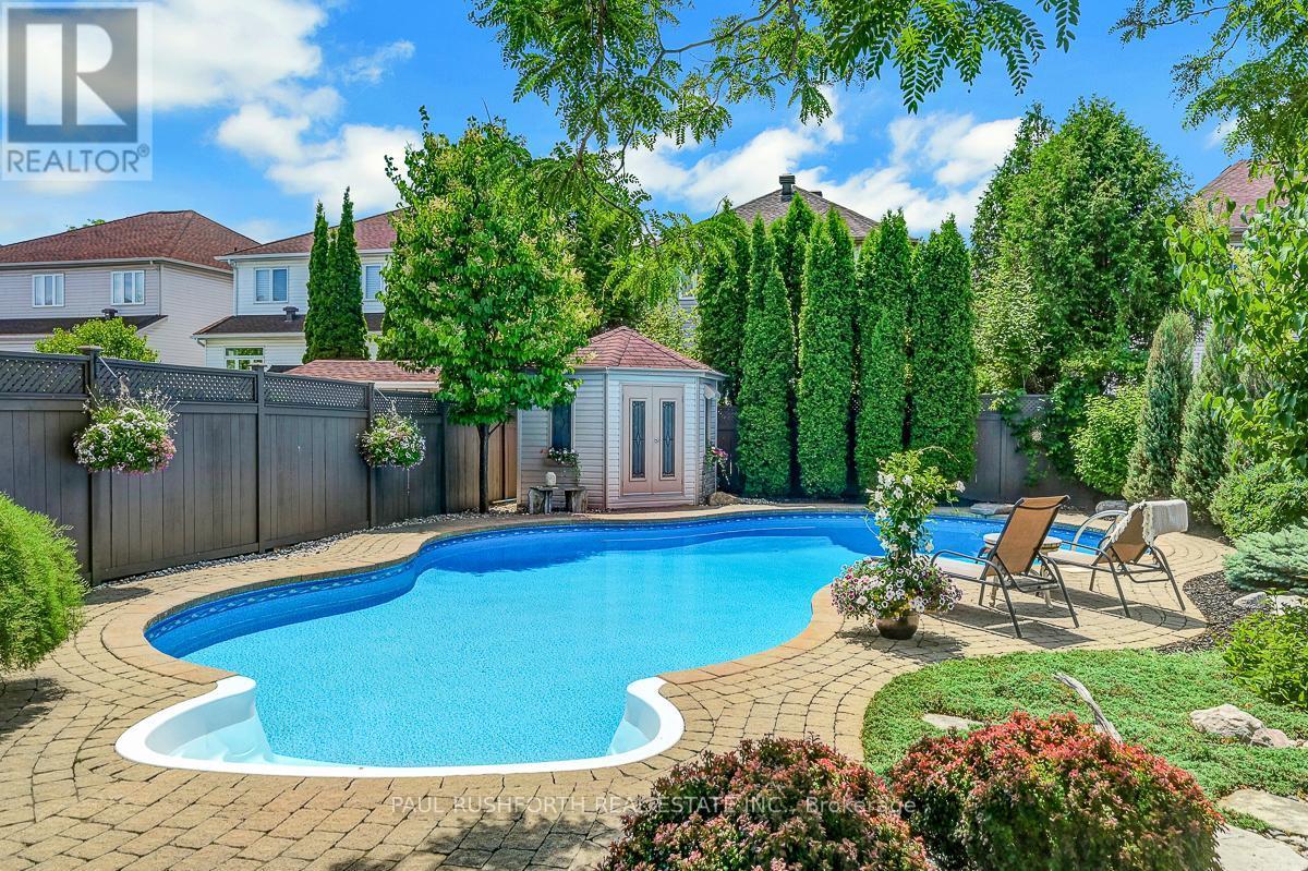 Backyard Oasis - 3 Fanterra Way, Ottawa, ON - Outdoor With In Ground Pool With Deck Patio Veranda With Backyard