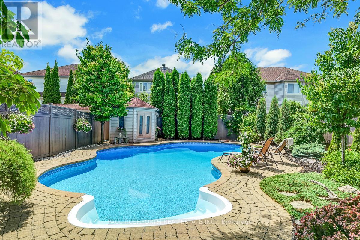 Inground Salt Water Pool - 3 Fanterra Way, Ottawa, ON - Outdoor With In Ground Pool With Deck Patio Veranda With Backyard