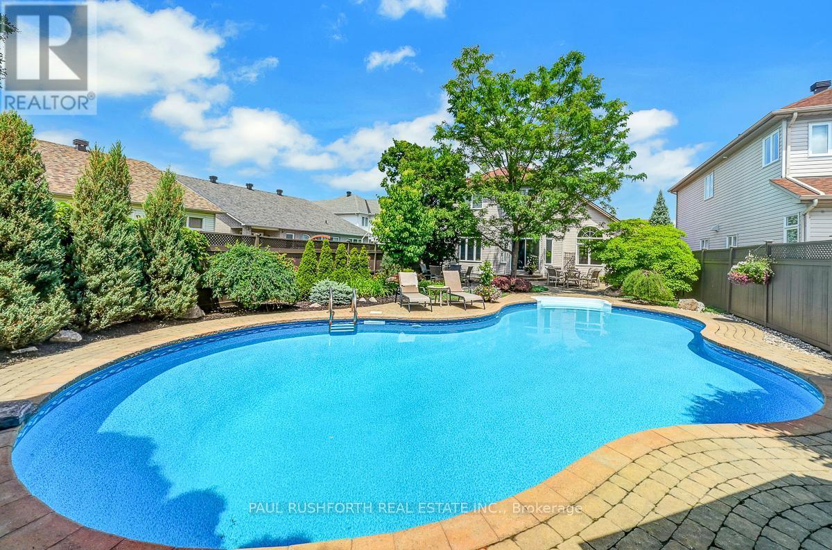 Inground Salt Water Pool - 3 Fanterra Way, Ottawa, ON - Outdoor With In Ground Pool With Deck Patio Veranda With Backyard