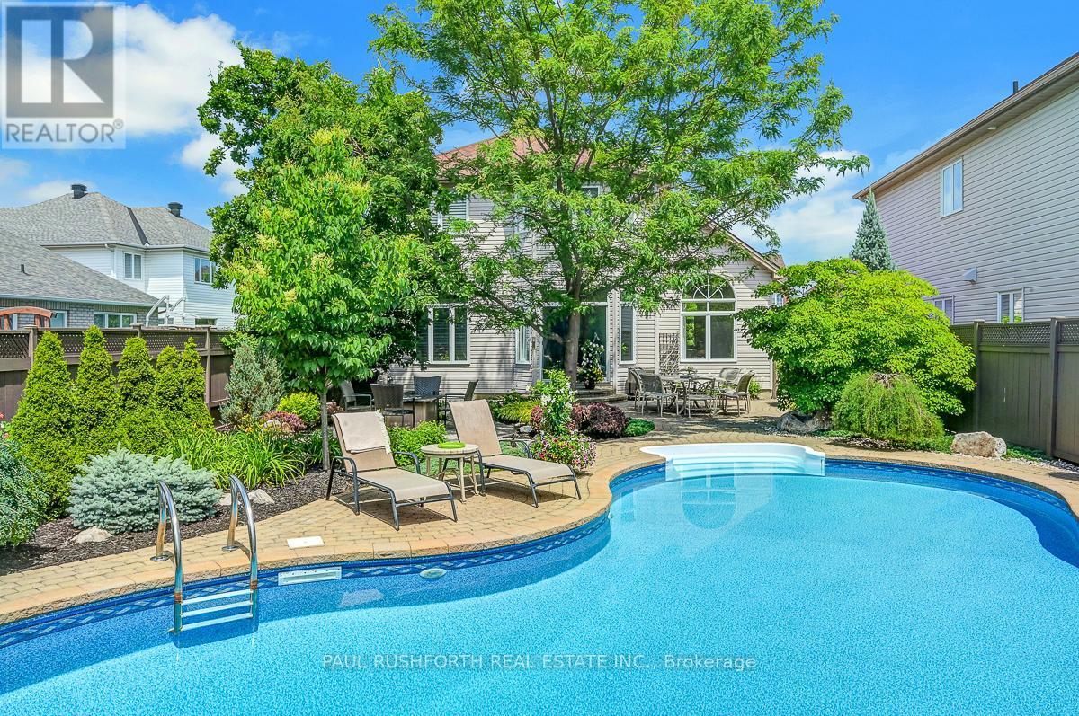 Inground Salt Water Pool - 3 Fanterra Way, Ottawa, ON - Outdoor With In Ground Pool With Backyard