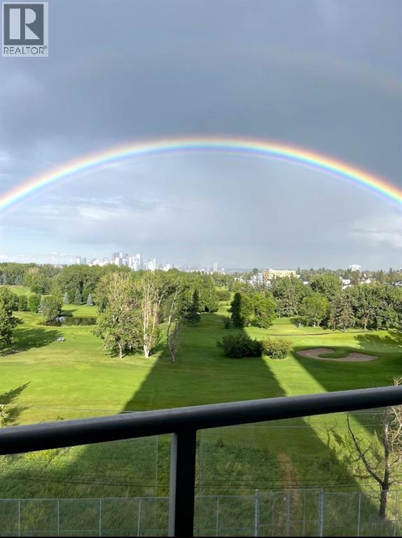 2 storeys of windows offer views like this - 602, 99 Spruce Place Sw, Calgary, AB - Outdoor With View