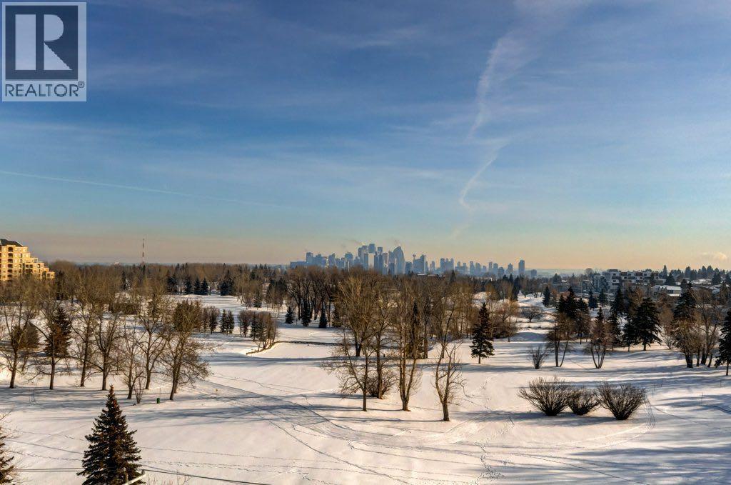 Views of the Shaganappi golf course - 602, 99 Spruce Place Sw, Calgary, AB - Outdoor With View