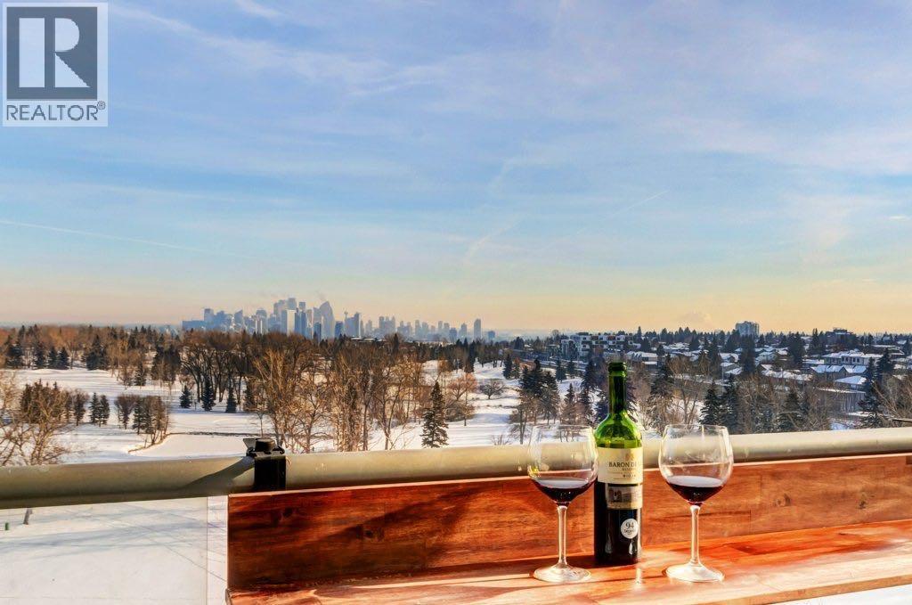 Unparalleled views of downtown and Shaganappi golf course - 602, 99 Spruce Place Sw, Calgary, AB - Outdoor With View