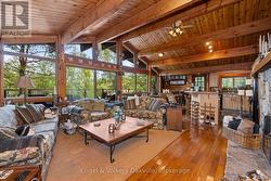 Open Concept w/wood ceiling -