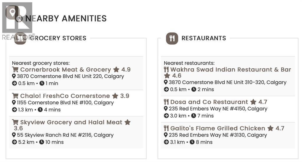 Amenities - 292 Cornerbrook Drive Ne, Calgary, AB - Other