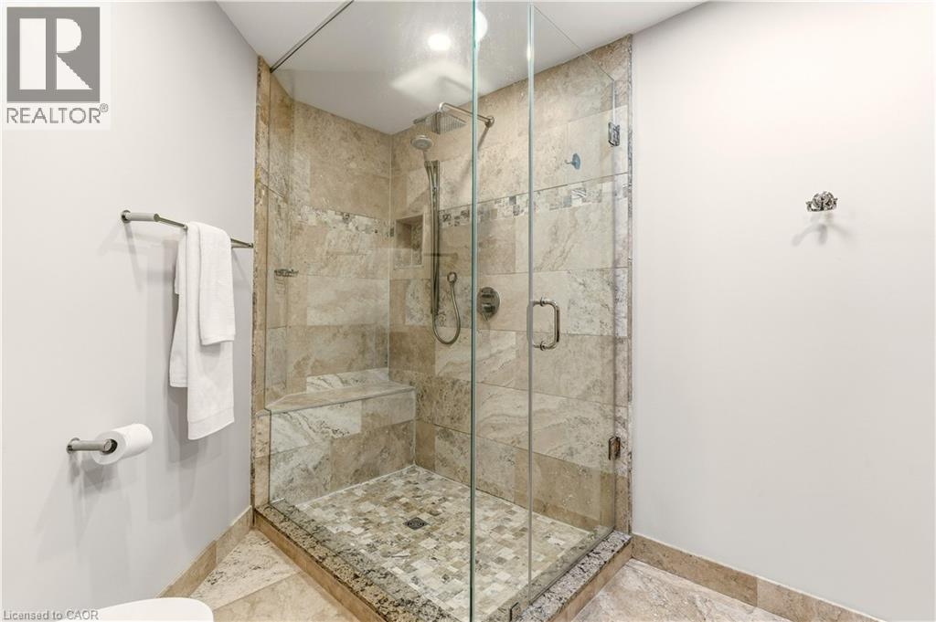 Bathroom with baseboards and a shower stall - 1489 Litchfield Road, Oakville, ON - Indoor Photo Showing Bathroom
