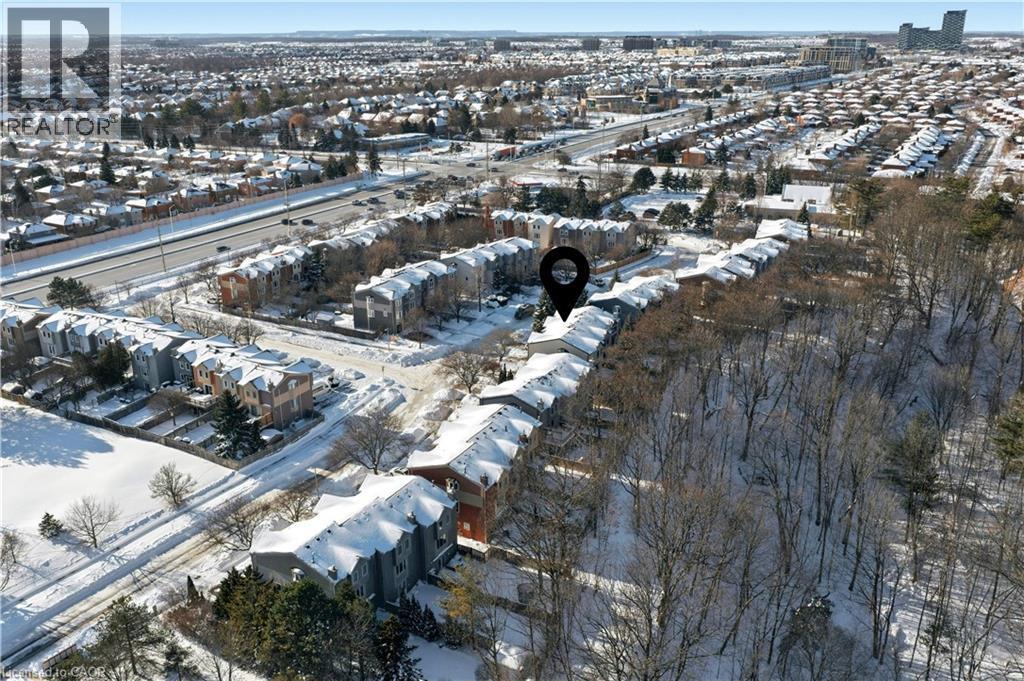 View of snowy aerial view - 1489 Litchfield Road, Oakville, ON - Outdoor With View