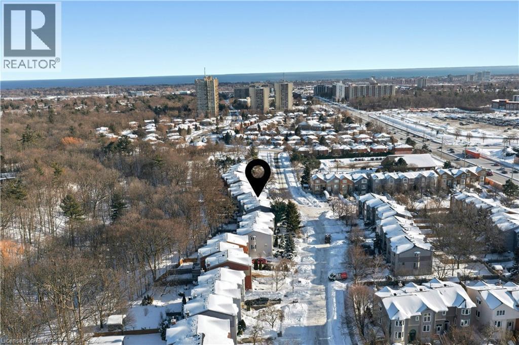 Aerial view of property's location featuring nearby urban area and nearby suburban area - 1489 Litchfield Road, Oakville, ON - Outdoor With View