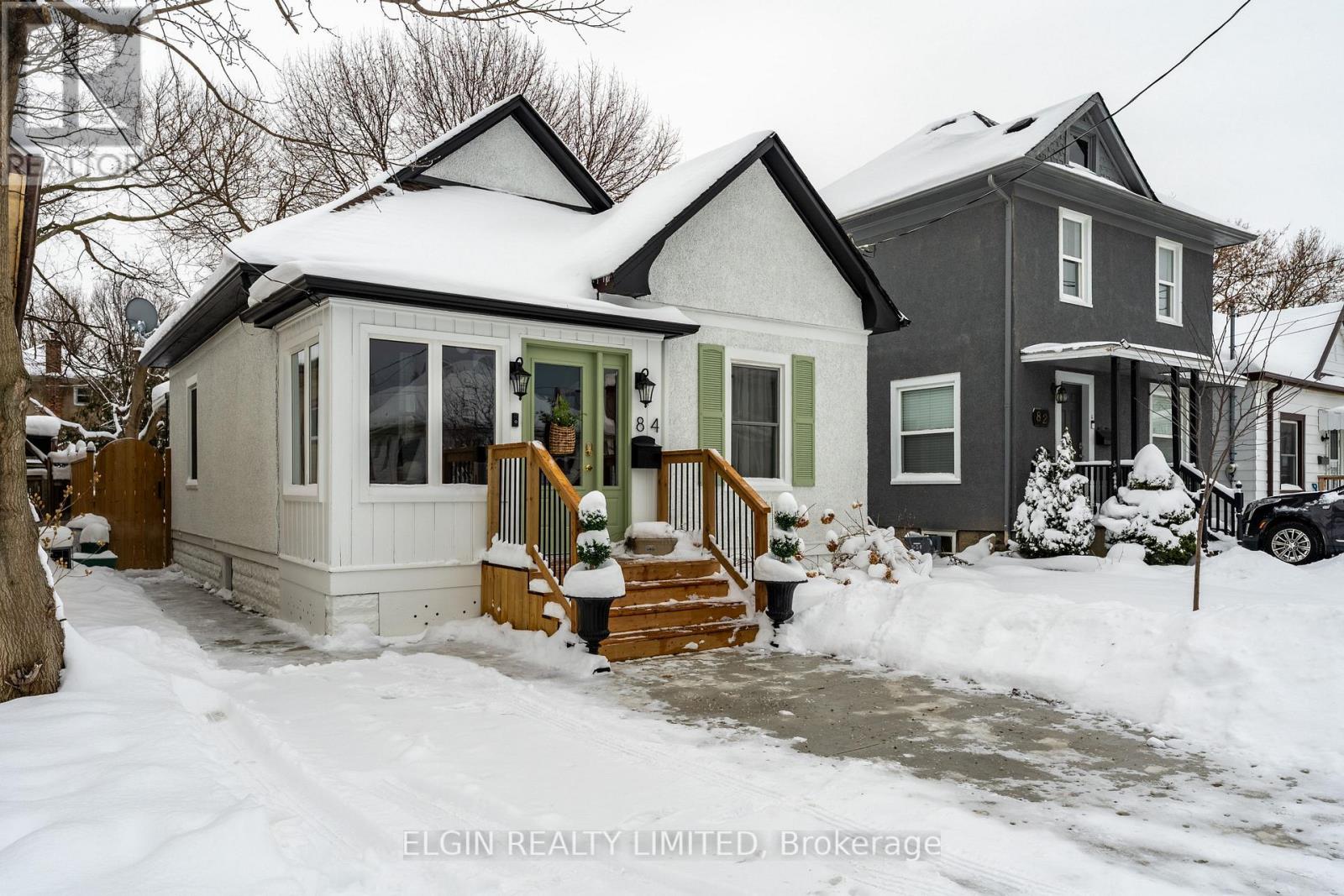 Cement Driveway and walkway (for 2 cars) - 84 Pleasant Avenue, St. Catharines (Downtown), ON - Outdoor With Facade