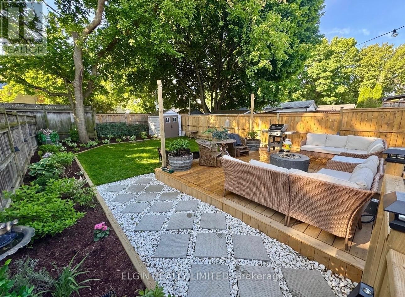 Summer backyard - 84 Pleasant Avenue, St. Catharines (Downtown), ON - Outdoor With Deck Patio Veranda With Backyard