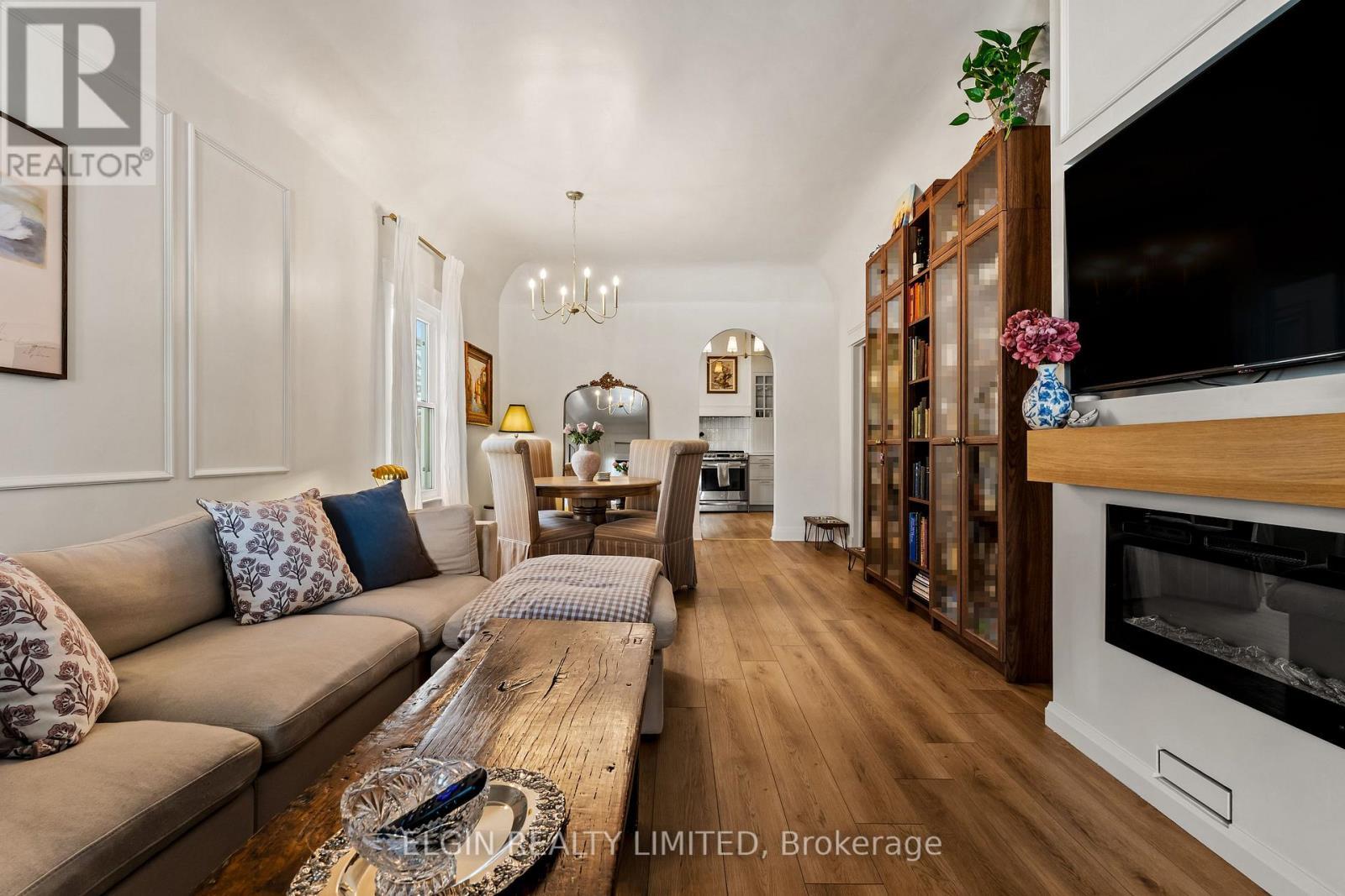 Great Room - 84 Pleasant Avenue, St. Catharines (Downtown), ON - Indoor Photo Showing Living Room With Fireplace