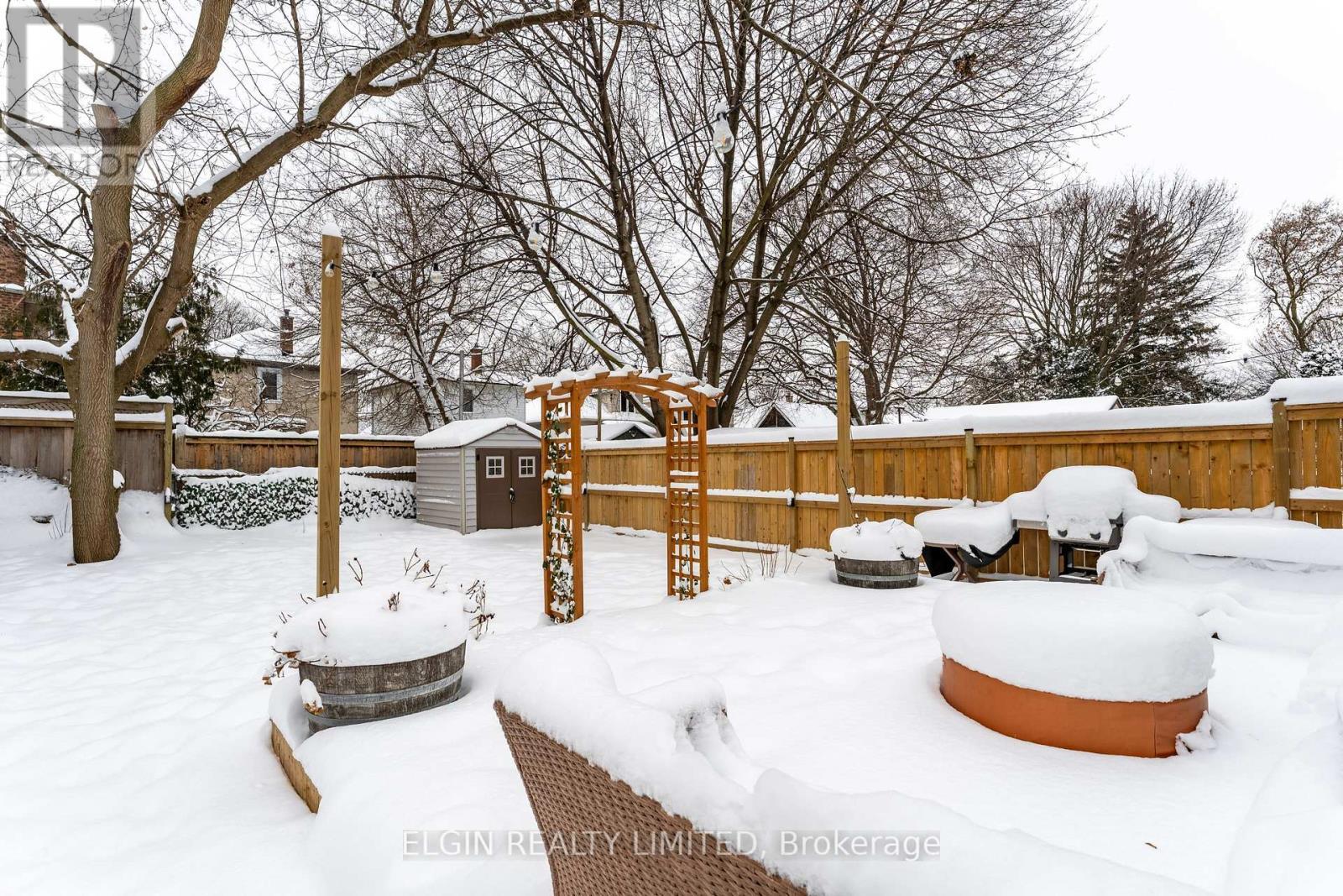 Privacy fenced backyard - 84 Pleasant Avenue, St. Catharines (Downtown), ON - Outdoor