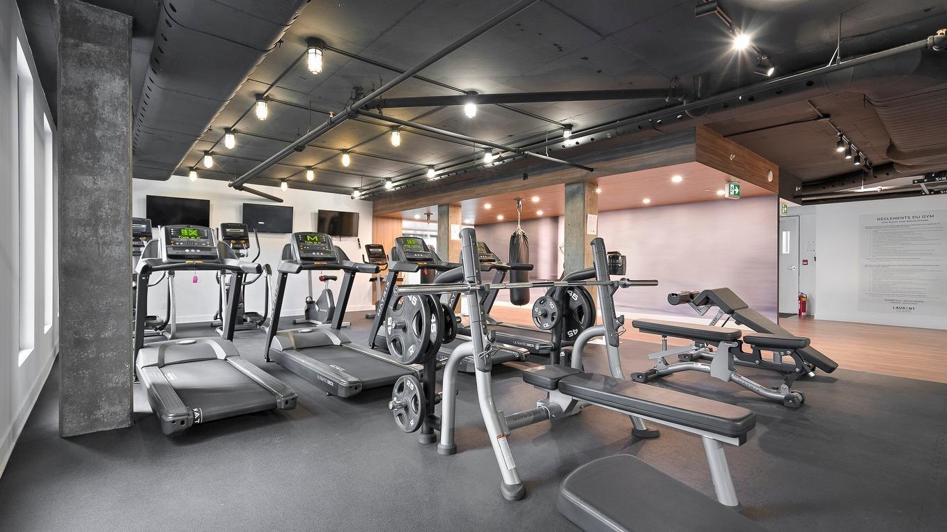 Salle d'exercice - 1003-1 Boul. De Maisonneuve O., Montréal (Ville-Marie), QC - Indoor Photo Showing Gym Room