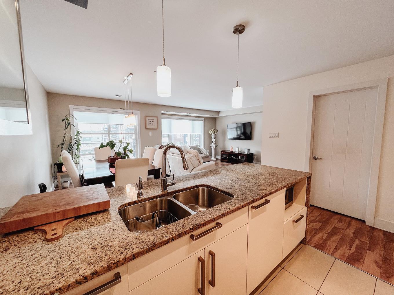 Cuisine - 401-450 Av. De La Belle-Dame, La Prairie, QC - Indoor Photo Showing Kitchen With Double Sink