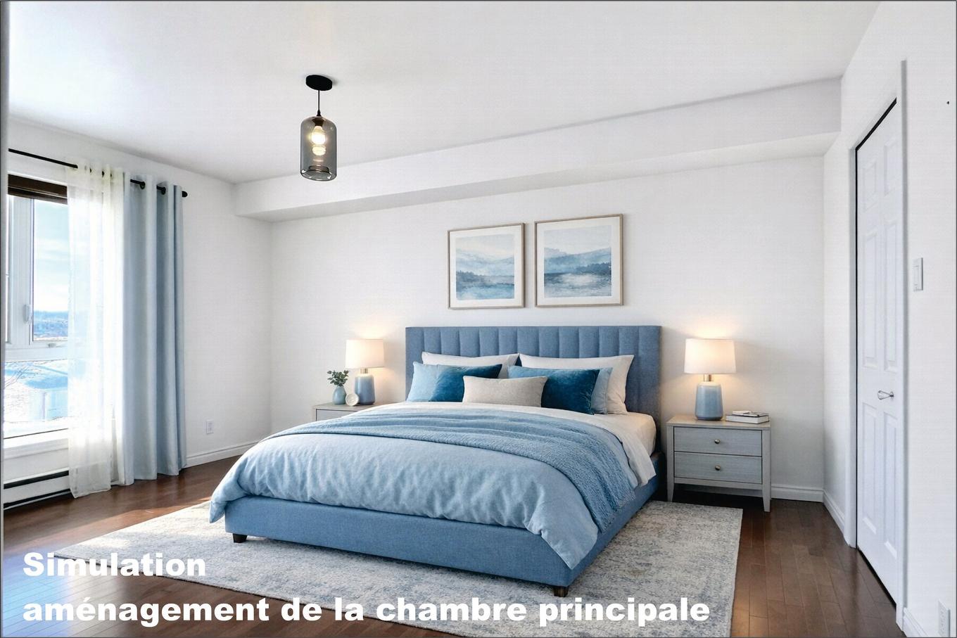 Primary bedroom - 303-5200 Rue Léon-Méthot, Trois-Rivières, QC - Indoor Photo Showing Bedroom