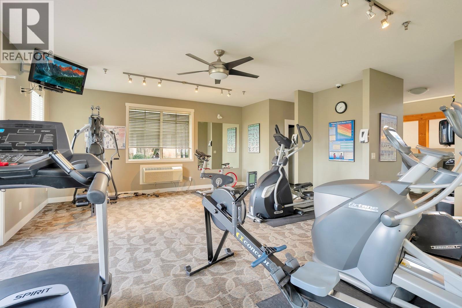 3739 Casorso Road Unit# 313, Kelowna, BC - Indoor Photo Showing Gym Room