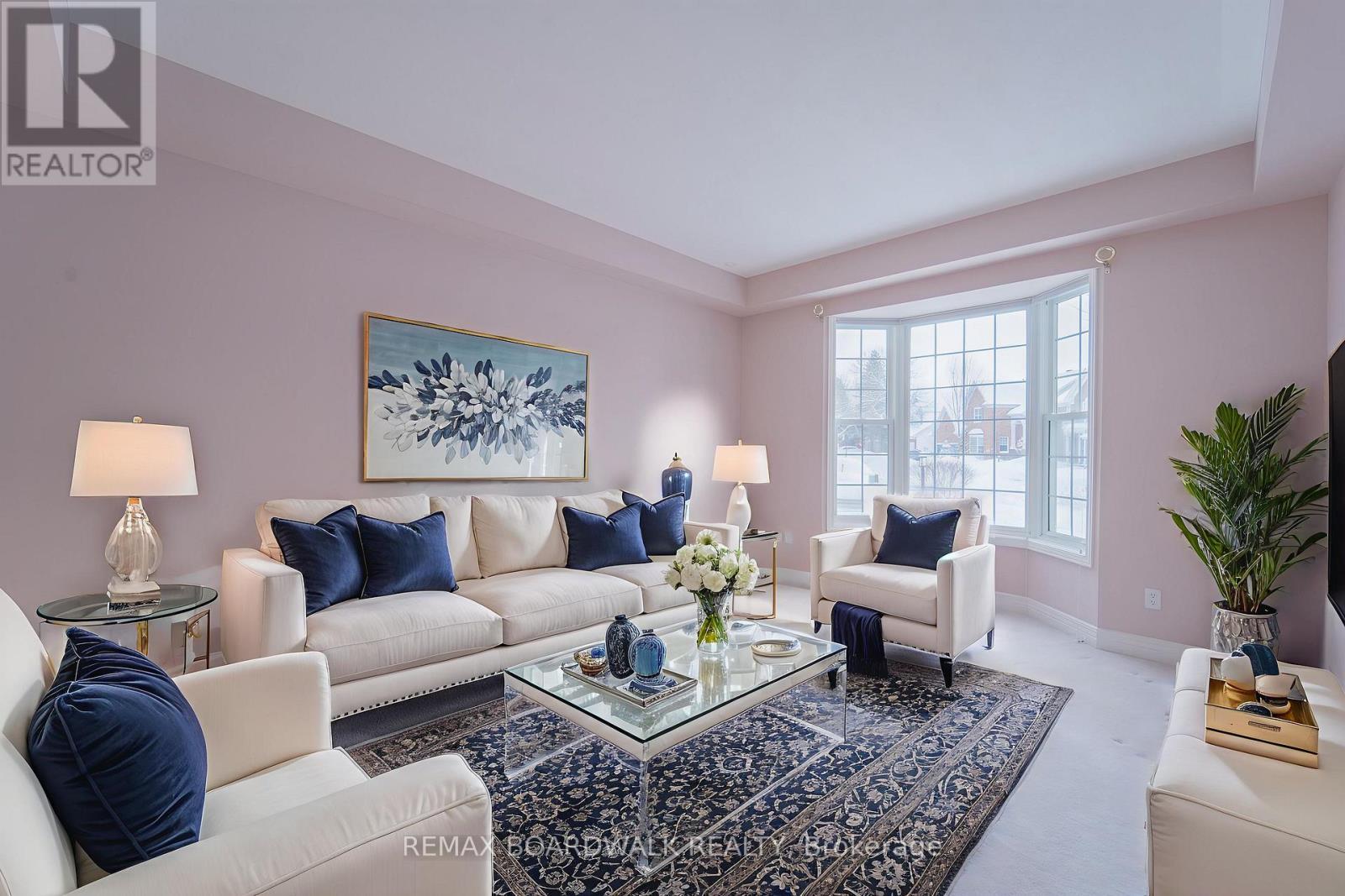 Living Room - Virtually Staged - 57 Mattawa Crescent, Ottawa, ON - Indoor Photo Showing Living Room