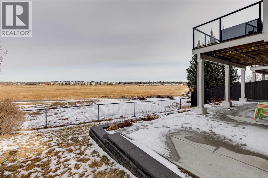 Large Concrete Patio in Backyard - 382 Williamstown Green Nw, Airdrie, AB - Outdoor