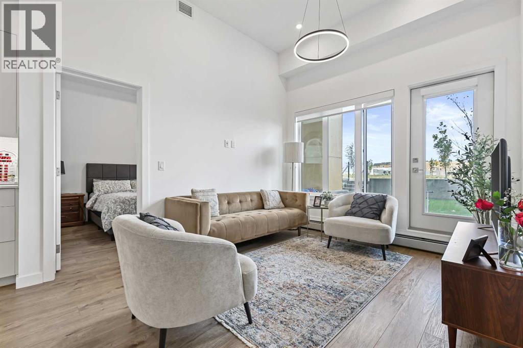 3121, 60 Skyview Ranch Road Ne, Calgary, AB - Indoor Photo Showing Living Room