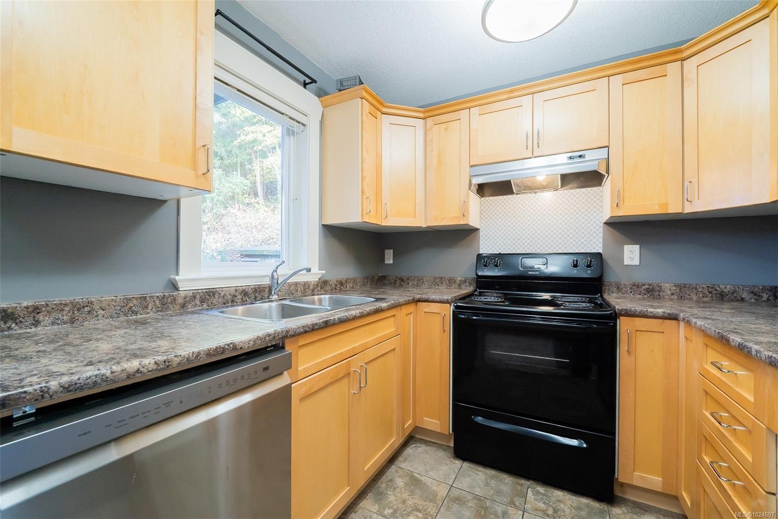 201-1620 Townsite Rd, Nanaimo, BC - Indoor Photo Showing Kitchen With Double Sink