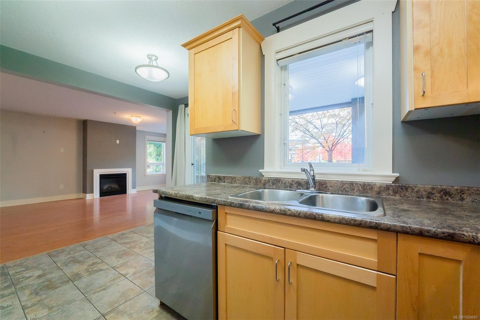 201-1620 Townsite Rd, Nanaimo, BC - Indoor Photo Showing Kitchen With Double Sink