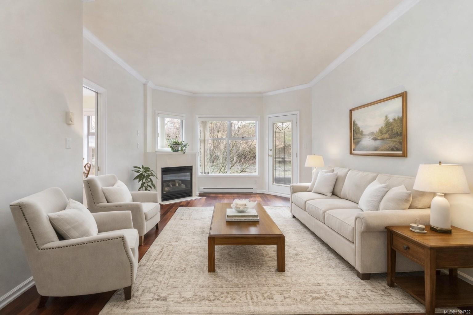 203-165 Kimta Rd, Victoria, BC - Indoor Photo Showing Living Room With Fireplace