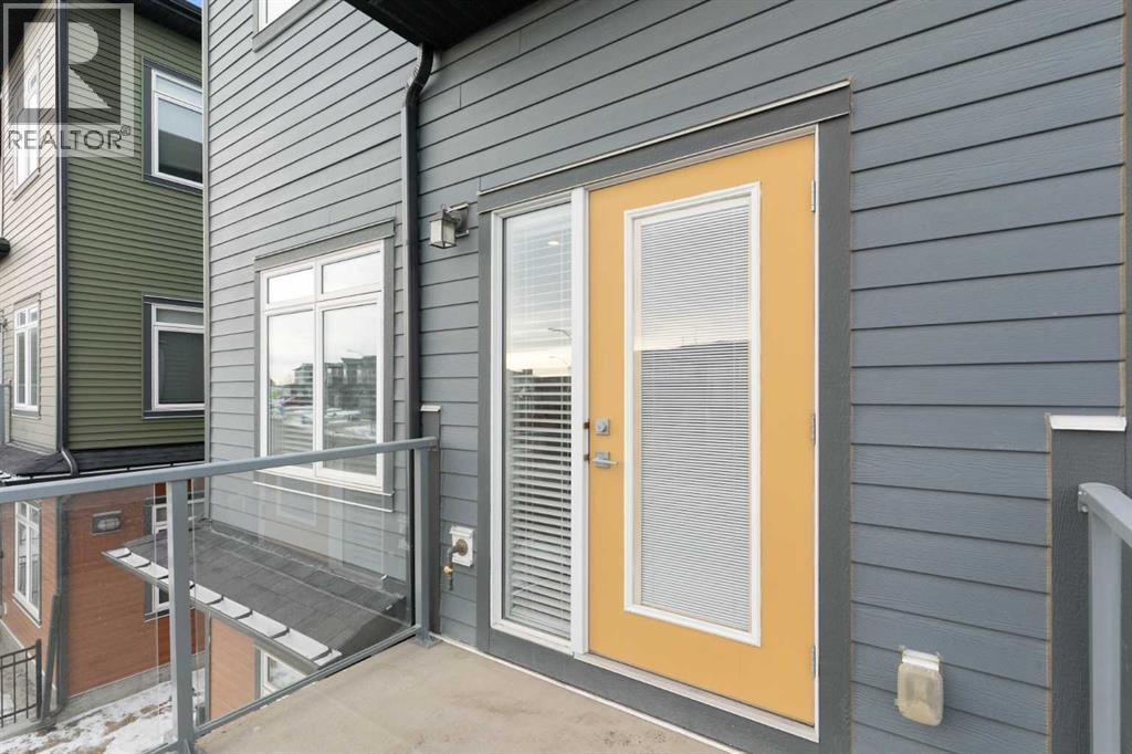 Front balcony, gas line for BBQ - 217 Sage Bluff Drive Nw, Calgary, AB - Outdoor With Exterior