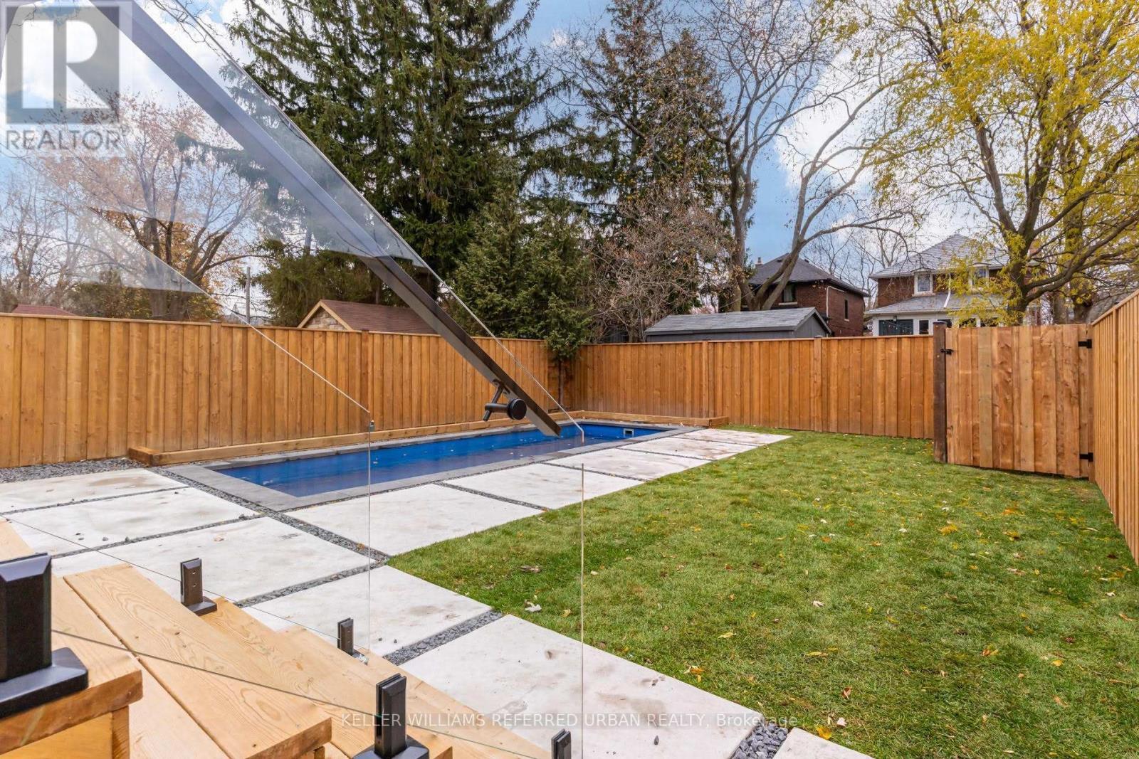 33 Twelfth Street, Toronto, ON - Outdoor With In Ground Pool With Backyard