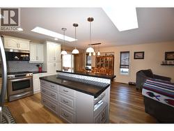 Island with pot drawers -