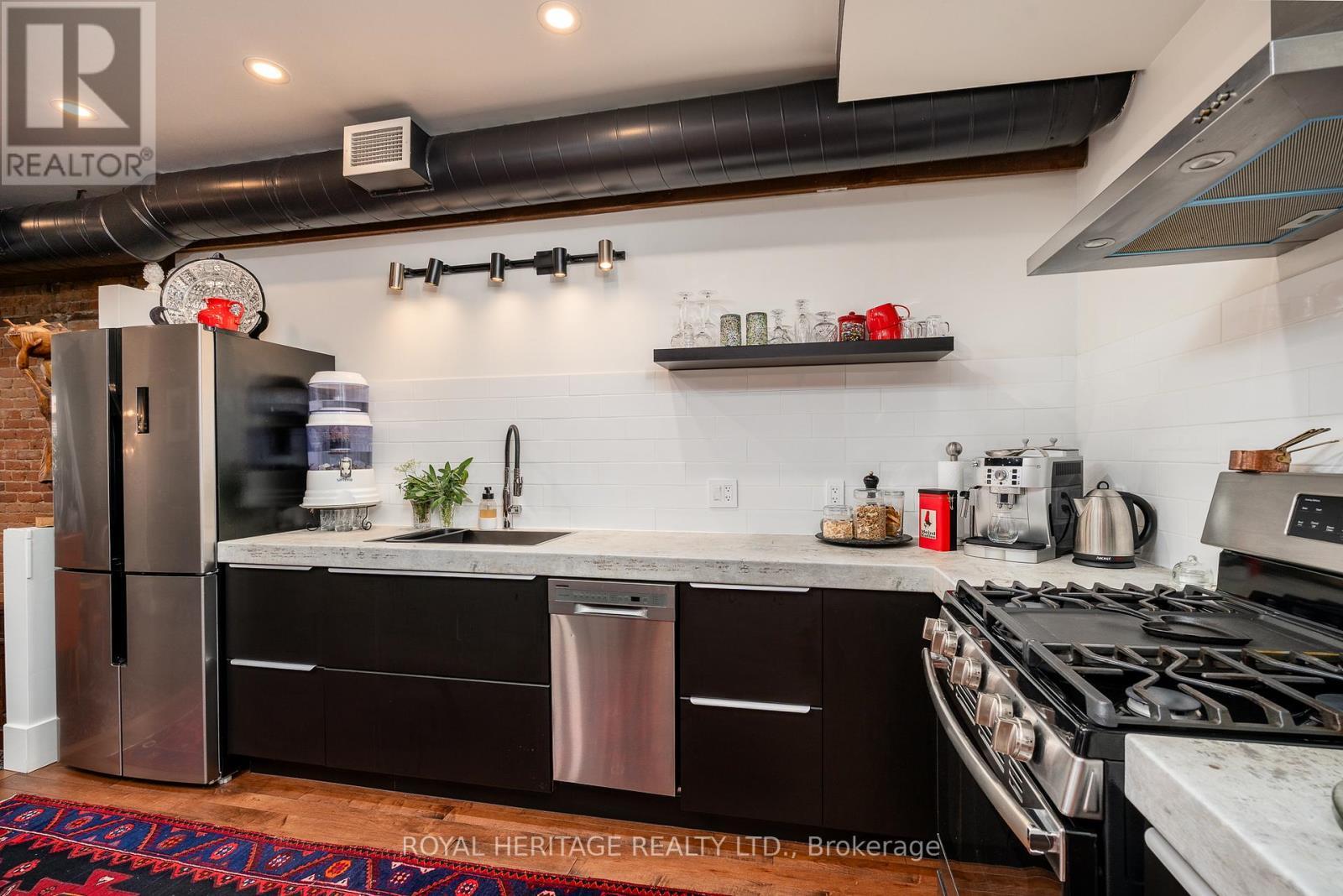Loft Kitchen - 269 Front Street, Belleville (Belleville Ward), ON - Indoor Photo Showing Kitchen With Stainless Steel Kitchen