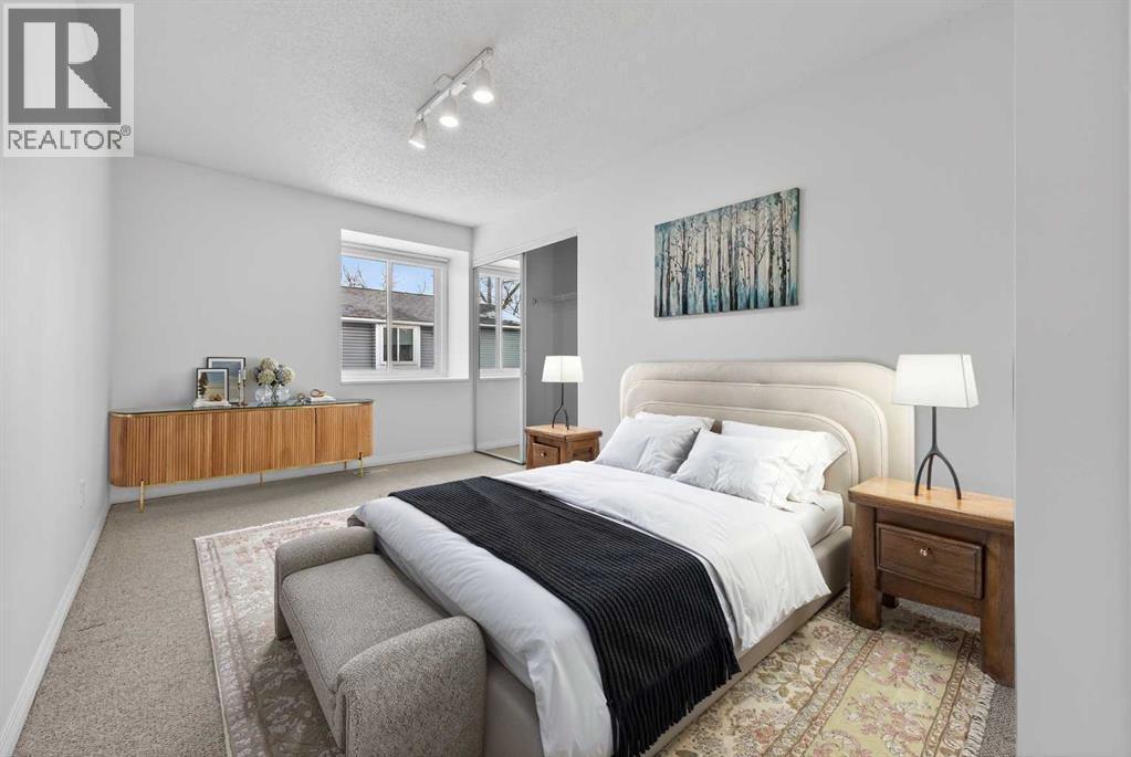 Virtually Staged - 115, 4810 40 Avenue Sw, Calgary, AB - Indoor Photo Showing Bedroom