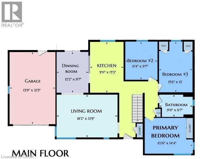 Main level floorplan - 3 Fallsview Road, Hamilton, ON - Other