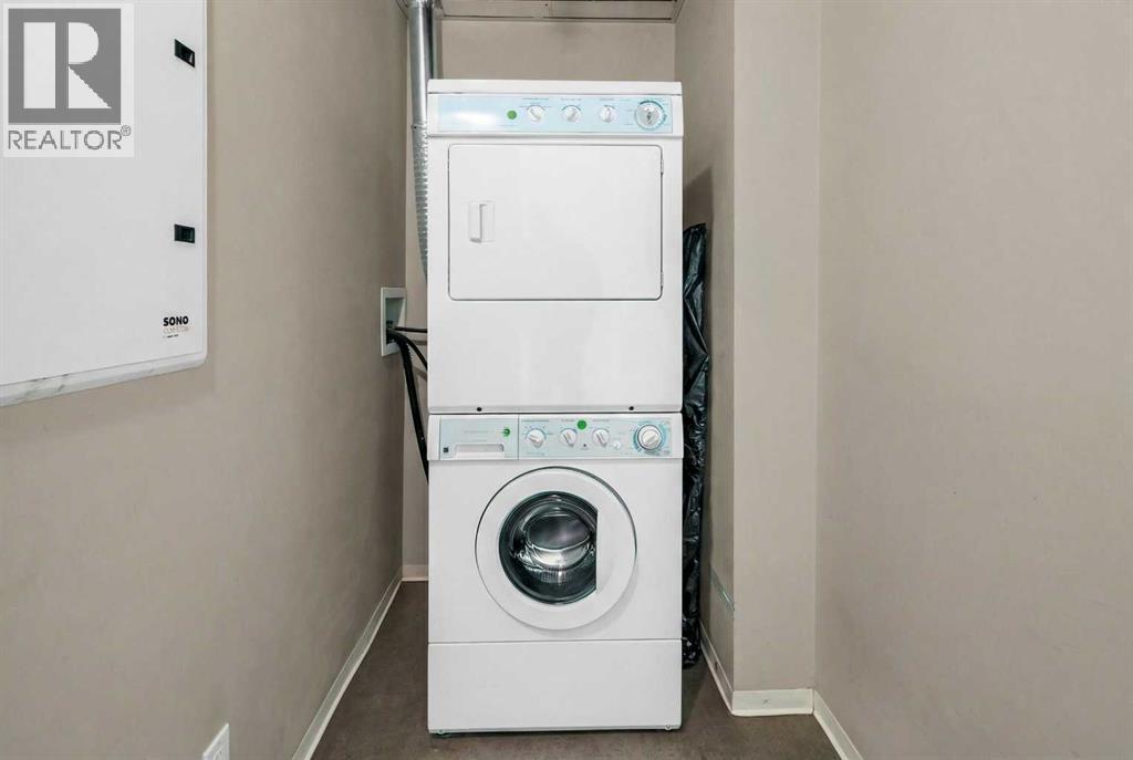 In-Suite Laundry and Storage Area - 701, 788 12 Avenue Sw, Calgary, AB - Indoor Photo Showing Laundry Room