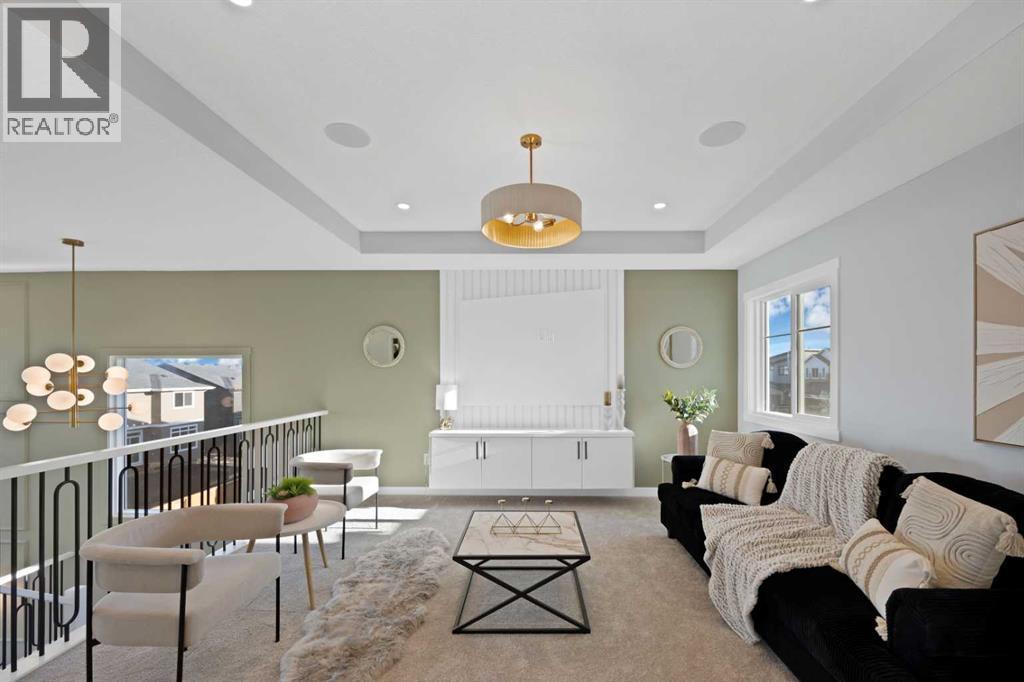 351 Waterford Grove, Chestermere, AB - Indoor Photo Showing Living Room