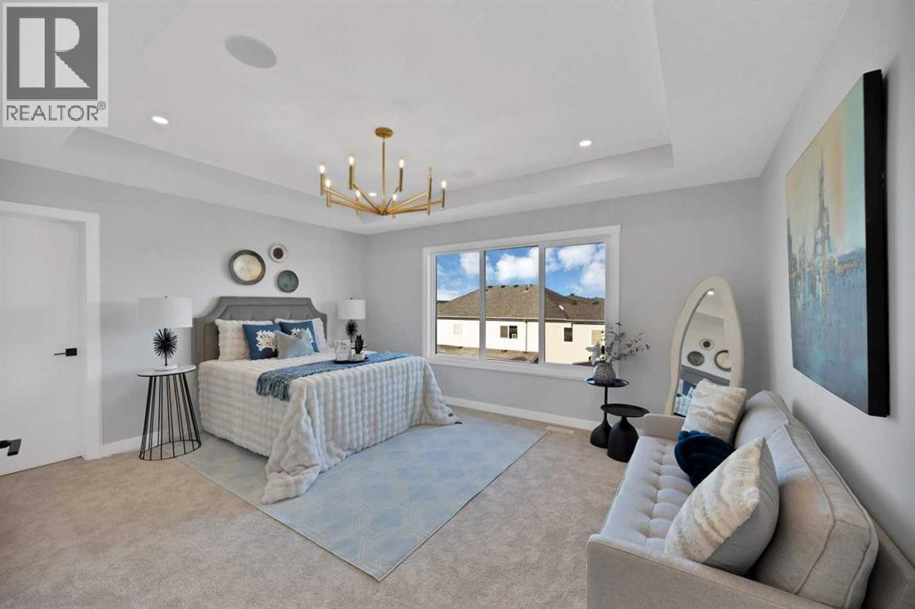 351 Waterford Grove, Chestermere, AB - Indoor Photo Showing Bedroom