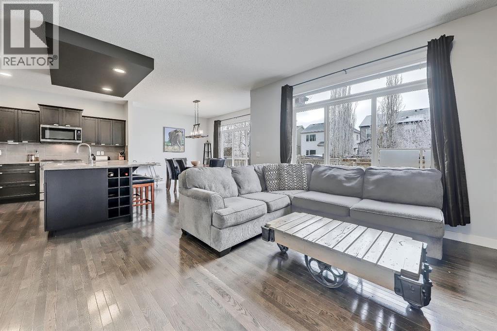 Open concept living - 9 Copperleaf Way Se, Calgary, AB - Indoor Photo Showing Living Room