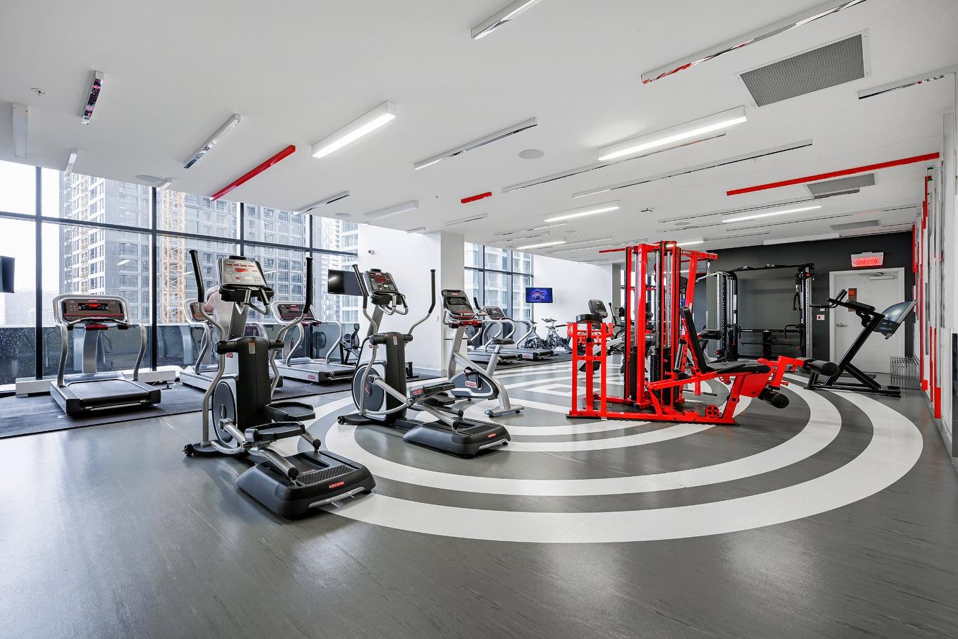 Salle d'exercice - 3214-1288 Av. Des Canadiens-De-Montréal, Montréal (Ville-Marie), QC - Indoor Photo Showing Gym Room